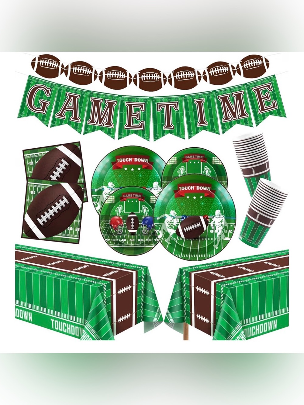 Football Party Decorations - Super Game Bowl Party Decorations 2027Serve 24 083
